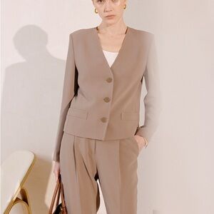 MARIUS Women Acetate Morandi Gray Blazer size M